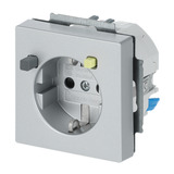 Busch-Jaeger Fehlerstromschutzschalter Einsatz, Steckdose aluminium, Retail