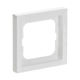 Busch-Jaeger Rahmen einfach für Schalter, Taster und Steckdosen, future linear, Typ 1721-184K weiß (glänzend), Retail