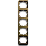 Busch-Jaeger Rahmen fünffach senkrecht alpha, Abdeckung bronze, Retail