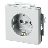 Busch-Jaeger Schutzkontakt Steckdosen Einsatz aluminium, Retail