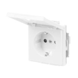 Busch-Jaeger Schutzkontaktsteckdose Einsatz 20 EUKBR-84 weiß, Retail