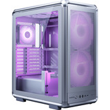 Cooler Master MasterFrame 500 Mesh ARGB , Tower-Gehäuse silber, Tempered Glass