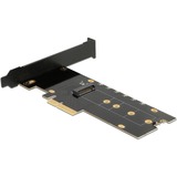 DeLOCK PCI Express x4 Karte zu 1 x intern NVMe M.2 Key M, Schnittstellenkarte mit Kühlkörper und RGB LEDs