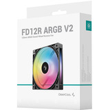 DeepCool FD12R ARGB V2, Gehäuselüfter schwarz/weiß, 120 mm