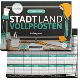 Denkriesen Stadt Land Vollpfosten - Job Edition, Partyspiel A4-Spielblock