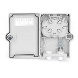 Digitus FTTH Distributions Box für Außen 2SC/Simplex, LC/Duplex, Halterung weiß