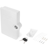 Digitus FTTH Distributions Box für Außen 2SC/Simplex, LC/Duplex, Halterung weiß
