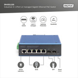 Digitus Industrieller 8+2-Port L2 managed Gigabit Ethernet, Switch 