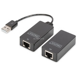 Digitus USB 1.1 CAT Extender-Set, 45 Meter, USB-Extender schwarz, Sendeeinheit + Empfängereinheit