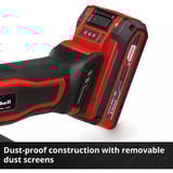 EINHELL Power X-Change Akku-Winkelschleifer TE-AG 18/125-2 Li - Solo, 18Volt rot/schwarz, ohne Akku und Ladegerät