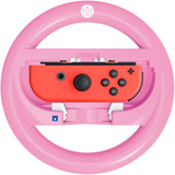 HORI Mario Kart Lenkrad Attachment (Peach), Austausch-Lenkrad rosa