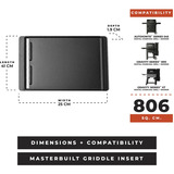 Masterbuilt Wende-Grillplatte für 545 / 600 / 800 / XT 