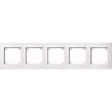 Merten Rahmen fünffach waagerecht und senkrecht montierbar weiß, Retail