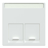 Merten Zentralplatte zweifach weiß, Retail