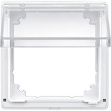 Merten Zwischenring AQUADESIGN mit Klappdeckel transparent, Abdeckung weiß, Retail