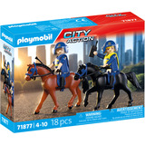 PLAYMOBIL 71877 City Action Polizeireiterstaffel, Konstruktionsspielzeug 