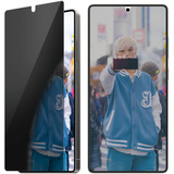 PanzerGlass Privacy Displayschutz Ultra-Wide Fit, Schutzfolie transparent, Samsung Galaxy S25 Ultra