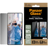 PanzerGlass Privacy Displayschutz Ultra-Wide Fit, Schutzfolie transparent, Samsung Galaxy S25 Ultra