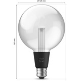 Philips Hue White & Color Ambiance G125 Globe - Smarte Lampe E27, LED-Lampe 