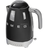 SMEG 50's Style Wasserkocher KLF04BLEU schwarz (glänzend), 2.400 Watt, 1,7 Liter, 7 Tassen