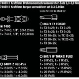 Wera 7440/41 Kraftform Drehmomentschraubendreher-Satz 0,3-3,0Nm schwarz/grün, 26-teilig, mit Rapidaptor Schnellwechselfutter