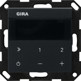 0 Unterputz-Radio Internetprotokoll mit WLAN, Bluetooth und Sonos-Bedienung, 2 Module, Internetradio schwarz (matt), Retail