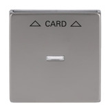 0 Zentralscheibe für Cardschalter, Abdeckung edelstahl, Retail