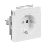 Busch-Jaeger Schutzkontakt Steckdosen-Einsatz mit erhöhtem Berührungsschutz, Typ 2300 EUCB-84 weiß (glänzend), Retail