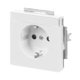 Busch-Jaeger Schutzkontakt Steckdosen-Einsatz mit erhöhtem Berührungsschutz, Typ 2300 EUCB-84 weiß (glänzend), Retail