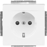 Busch-Jaeger Schutzkontakt Steckdosen-Einsatz mit erhöhtem Berührungsschutz, Typ 2300 EUCB-84 weiß (glänzend), Retail