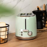 Cecotec Toaster Toast&Taste 1000 Retro Double Green grün, 980 Watt, für 2 Scheiben Toast