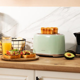 Cecotec Toaster Toast&Taste 1000 Retro Double Green grün, 980 Watt, für 2 Scheiben Toast