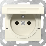Gira Steckdose mit Erdungsstift Klappdeckel und erhöhtem Berührungsschutz weiß, Retail