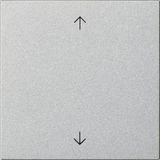 Gira Wippe einfach mit Pfeilsymbolen System 55 Bedienwippe Ersatz aluminium, Retail
