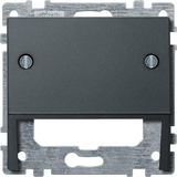 Merten Schrägauslass für Datenanschluss und Kommunikationstechnik, Abdeckung anthrazit, Retail