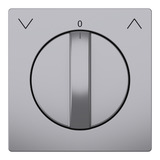 Merten Zentralplatte Edelstahl lackiert aus Thermoplast edelstahl, Retail