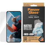 PanzerGlass ECO MATRIX Displayschutz mit D3O Ultra-Wide Fit, Schutzfolie transparent, Samsung Galaxy S24, AlignerKit