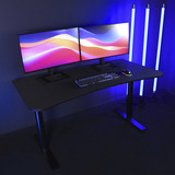 Arozzi Arena Gaming Desk, Gaming-Tisch schwarz, Medium