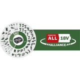 Bosch Heimwerken & Garten Akku-Luftpumpe UniversalPump 18V Set grün/schwarz, Li-Ionen Akku 2,0Ah, POWER FOR ALL ALLIANCE