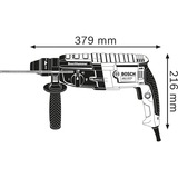 Bosch Professional Bohrhammer GBH 2-28 Professional blau/schwarz, 880 Watt, L-BOXX