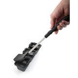 Broil King Eis-Reinigungsbürste, Grill-Reinigungsbürste schwarz/edelstahl, mit 3 Eishaltern