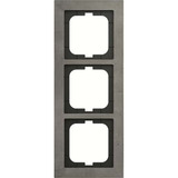 Busch-Jaeger Abdeckrahmen dreifach, Abdeckung grau, Retail