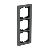 Busch-Jaeger Abdeckrahmen dreifach, Abdeckung grau, Retail