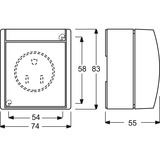Busch-Jaeger Busch Nema Steckdose 20 Ampere gelb, Retail
