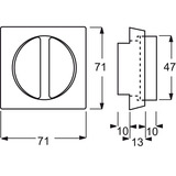 Busch-Jaeger Zentralscheibe Jalousie Drehgriff, Abdeckung anthrazit, Retail