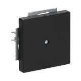 Busch-Jaeger Zentralscheibe mit Tragring, Blindabdeckung, matt, Kunststoff, Unterputz, 71x71 mm schwarz (matt), Retail