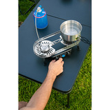 Campingaz Campingkocher Camp & Trek Twin Connect, Gaskocher silber/schwarz, 2 Kochfelder 2x 2 kW, für CV470 Plus