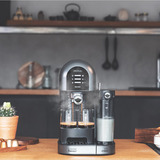 Cecotec Power Instant-ccino 20 Chic Serie Nera, Espressomaschine schwarz/edelstahl, 1470 Watt