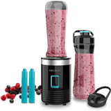 Cecotec Standmixer Power Titanium 350 EasyGo schwarz, 350 Watt, 2x 600ml Becher mit Tragegriff