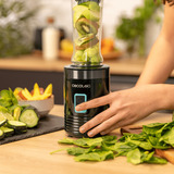 Cecotec Standmixer Power Titanium 350 EasyGo schwarz, 350 Watt, 2x 600ml Becher mit Tragegriff